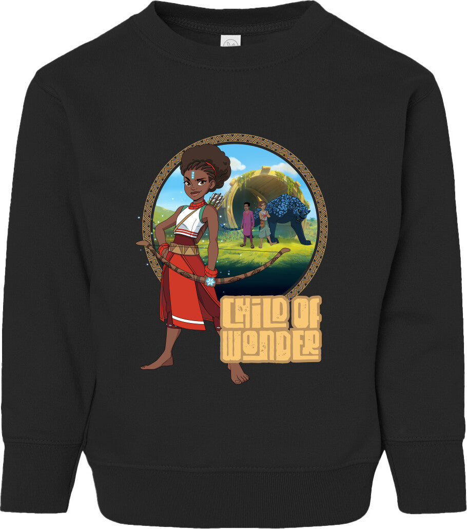 Iyanu Child of Wonder Toddler Fleece Crewneck Sweatshirt