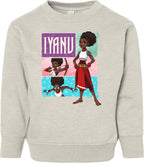 Iyanu (Tiles)Toddler Fleece Crewneck Sweatshirt