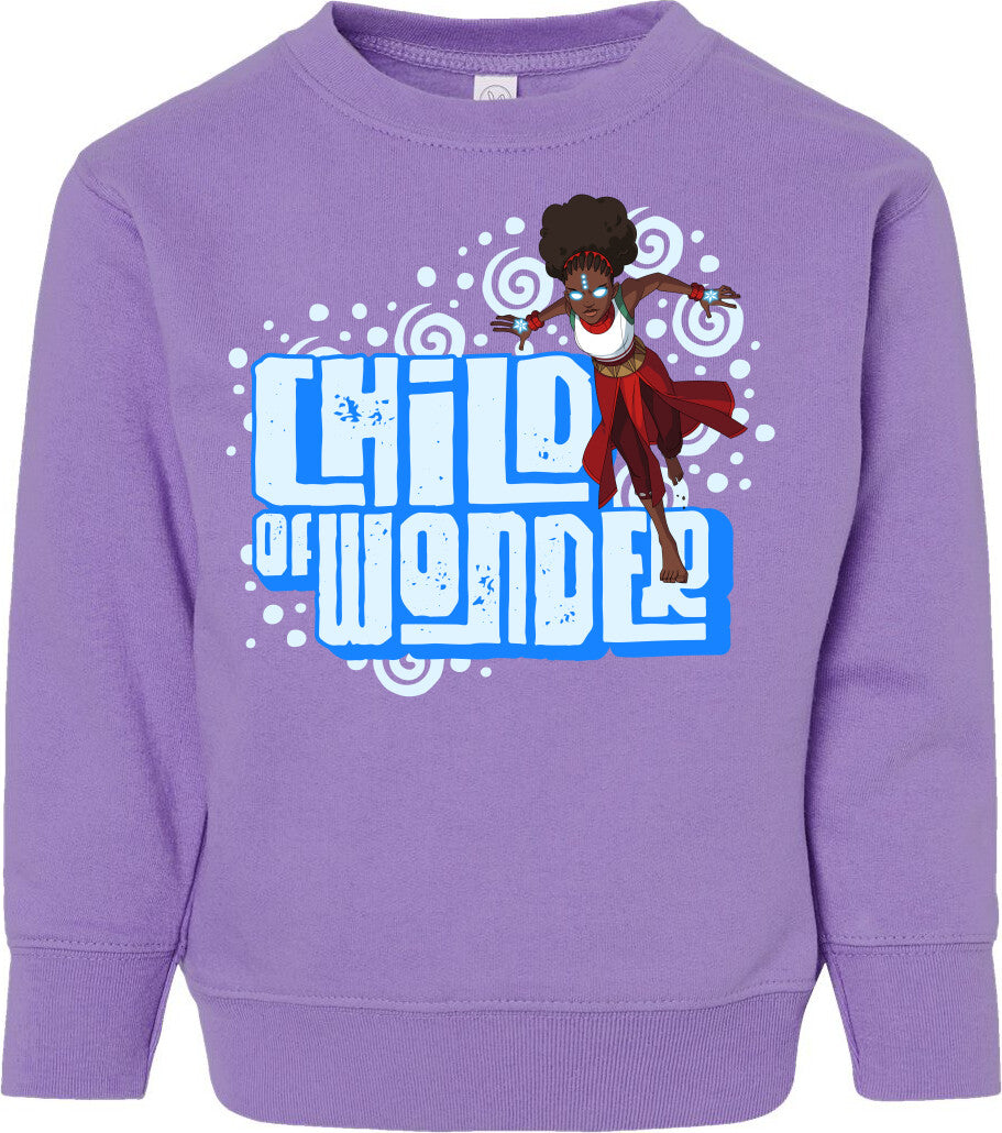 Iyanu Divine Powers Toddler Fleece Crewneck Sweatshirt