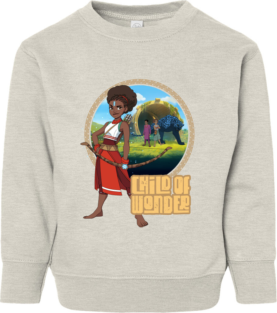 Iyanu Child of Wonder Toddler Fleece Crewneck Sweatshirt