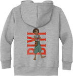 Biyi Hero Pose Toddler Fleece Full-Zip Hoodie