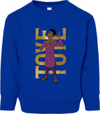 Toye Hero Pose Toddler Fleece Crewneck Sweatshirt