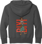 Biyi Hero Pose Youth Fleece Pullover Hoodie