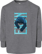 Ekun Hero Pose Toddler Fine Jersey Long Sleeve Tee