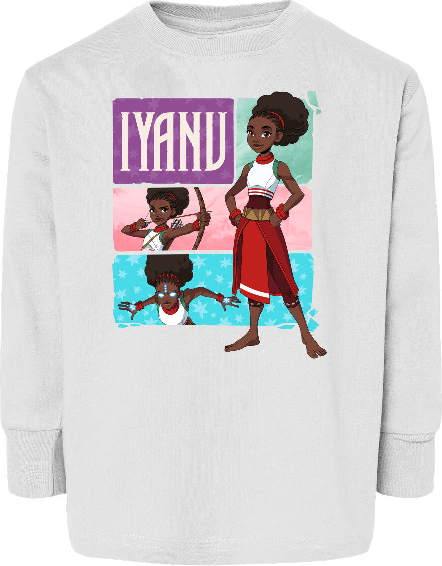 Iyanu (Tiles) Toddler Fine Jersey Long Sleeve Tee