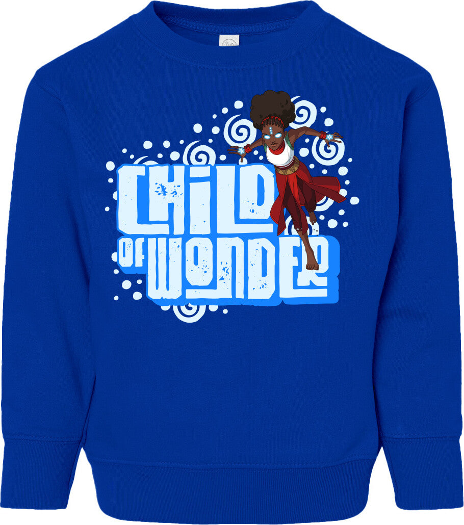 Iyanu Divine Powers Toddler Fleece Crewneck Sweatshirt