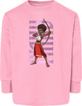 Iyanu Hero Pose Toddler Fine Jersey Long Sleeve Tee