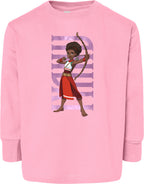 Iyanu Hero Pose Toddler Fine Jersey Long Sleeve Tee