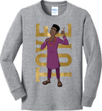Toye Hero Pose Youth Long Sleeve Cotton Tee