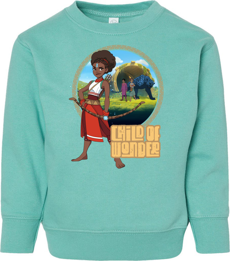 Iyanu Child of Wonder  Toddler Fleece Crewneck Sweatshirt