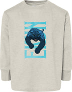 Ekun Hero Pose Toddler Fine Jersey Long Sleeve Tee