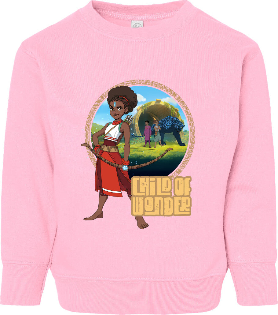 Iyanu Child of Wonder Toddler Fleece Crewneck Sweatshirt