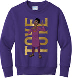 Toye Hero Pose Youth Fleece Crewneck