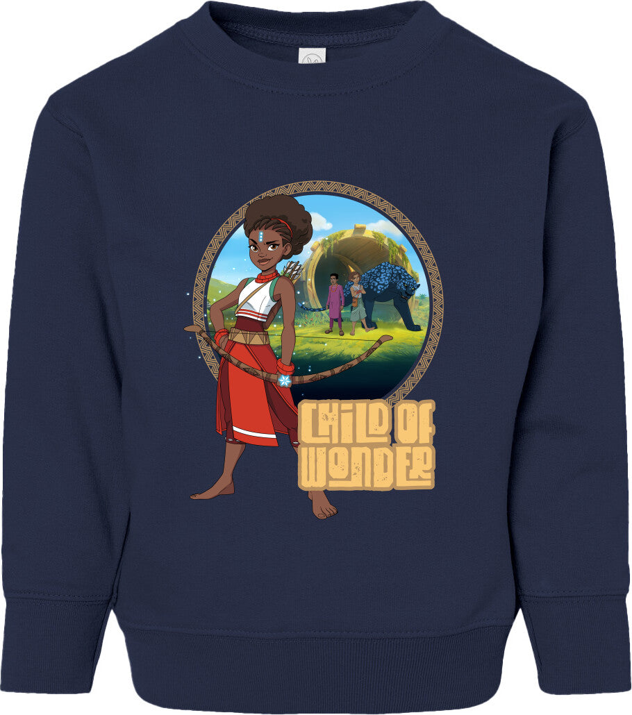 Iyanu Child of Wonder Toddler Fleece Crewneck Sweatshirt