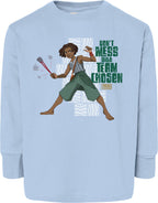 Don't Mess With Team Chosen Toddler Fine Jersey Long Sleeve Tee