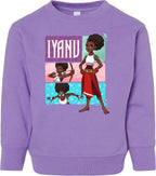 Iyanu (Tiles)Toddler Fleece Crewneck Sweatshirt