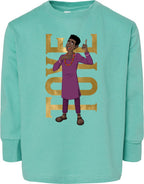 Toye Hero Pose Toddler Fine Jersey Long Sleeve Tee