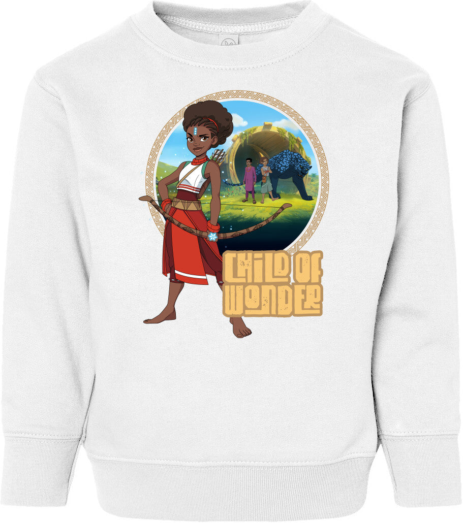Iyanu Child of Wonder  Toddler Fleece Crewneck Sweatshirt
