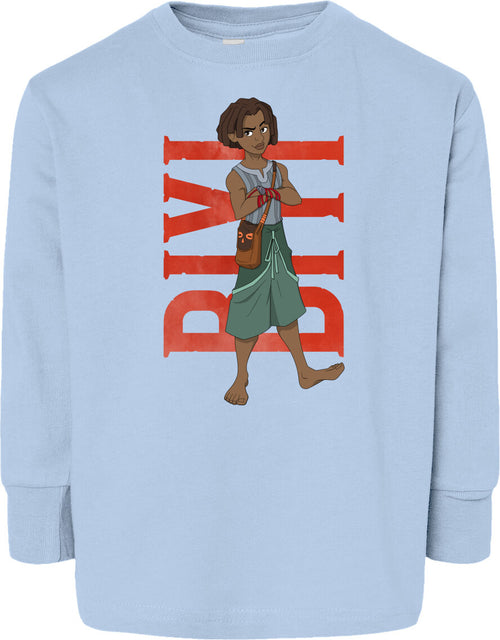 Biyi Hero Pose Toddler Fine Jersey Long Sleeve Tee