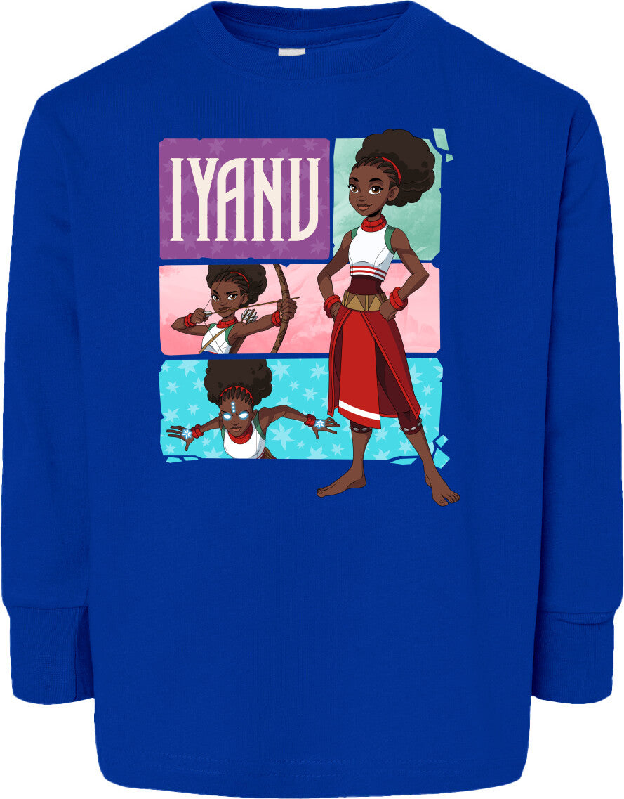 Iyanu (Tiles) Toddler Fine Jersey Long Sleeve Tee