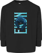 Ekun Hero Pose Toddler Fine Jersey Long Sleeve Tee