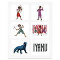 Iyanu - White Stickers Sheet 8.5 x 11