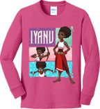 Iyanu (Tiles) Youth Long Sleeve Cotton Tee