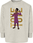 Toye Hero Pose Toddler Fine Jersey Long Sleeve Tee