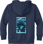 Ekun Hero Pose Toddler Fleece Full-Zip Hoodie