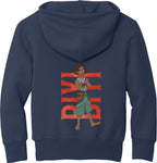 Biyi Hero Pose Youth Fleece Pullover Hoodie
