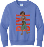 Biyi Hero Pose Youth Fleece Crewneck