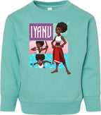 Iyanu (Tiles)Toddler Fleece Crewneck Sweatshirt
