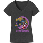 Iyanu & Ekun Divine Wonders Women's Cotton V-Neck Tee