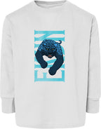 Ekun Hero Pose Toddler Fine Jersey Long Sleeve Tee