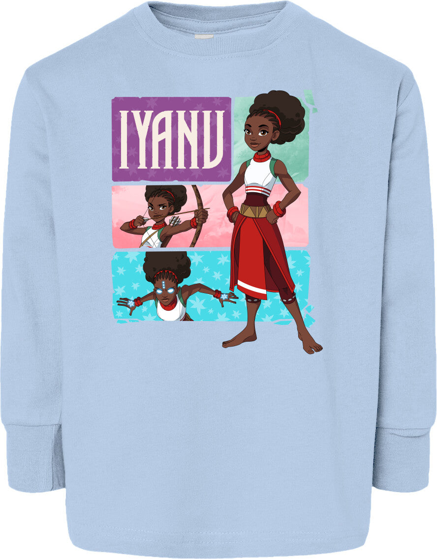 Iyanu (Tiles) Toddler Fine Jersey Long Sleeve Tee