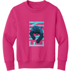 Ekun Hero Pose Youth Fleece Crewneck