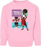 Iyanu (Tiles)Toddler Fleece Crewneck Sweatshirt