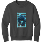 Ekun Hero Pose Youth Fleece Crewneck
