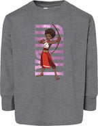 Iyanu Hero Pose Toddler Fine Jersey Long Sleeve Tee