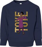 Toye Hero Pose Toddler Fleece Crewneck Sweatshirt