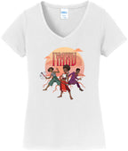 Team Chosen Tree of Freedom Women's Cotton V-Neck Tee