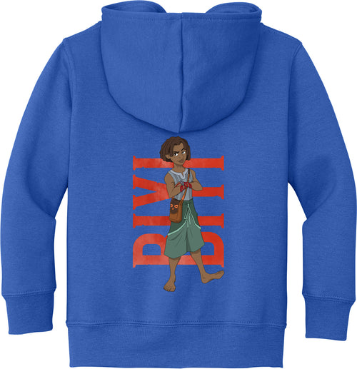 Biyi Hero Pose Toddler Fleece Full-Zip Hoodie