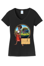 Iyanu Child of Wonder Women's Cotton V-Neck Tee