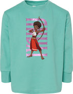 Iyanu Hero Pose Toddler Fine Jersey Long Sleeve Tee