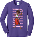 Iyanu Hero Pose Youth Long Sleeve Cotton Tee