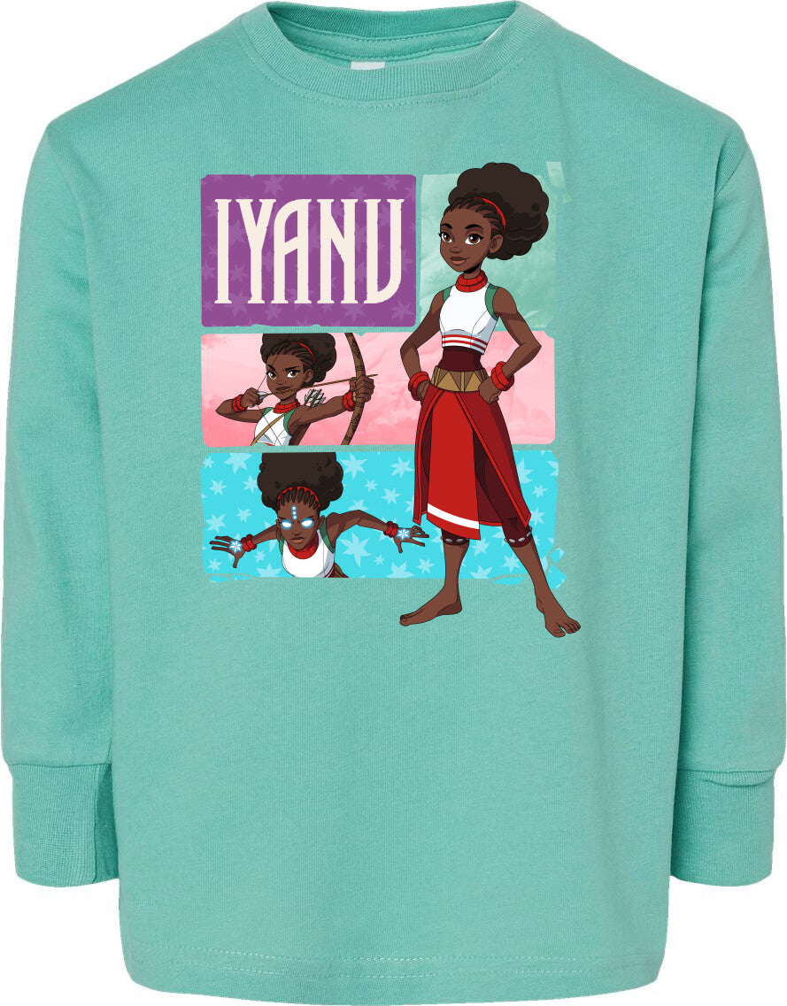 Iyanu (Tiles) Toddler Fine Jersey Long Sleeve Tee