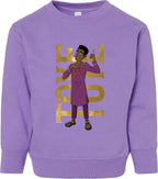 Toye Hero Pose Toddler Fleece Crewneck Sweatshirt