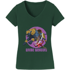 Iyanu & Ekun Divine Wonders Women's Cotton V-Neck Tee