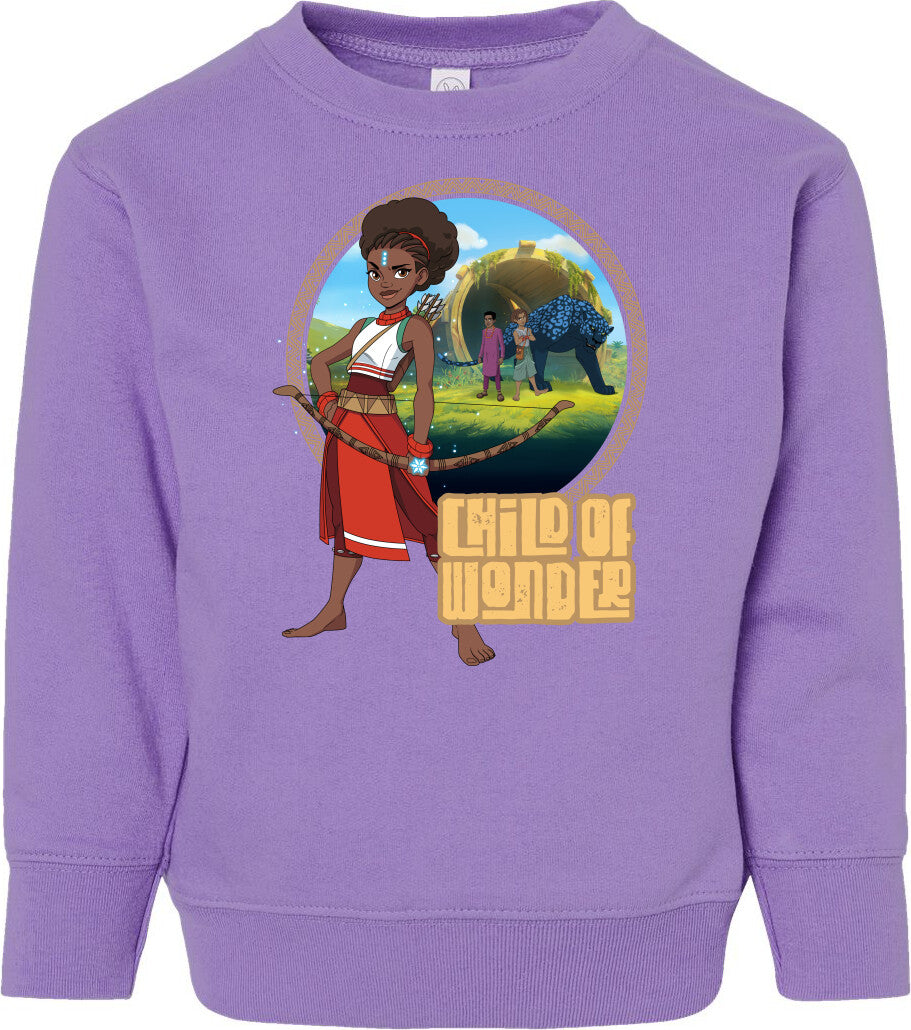 Iyanu Child of Wonder  Toddler Fleece Crewneck Sweatshirt
