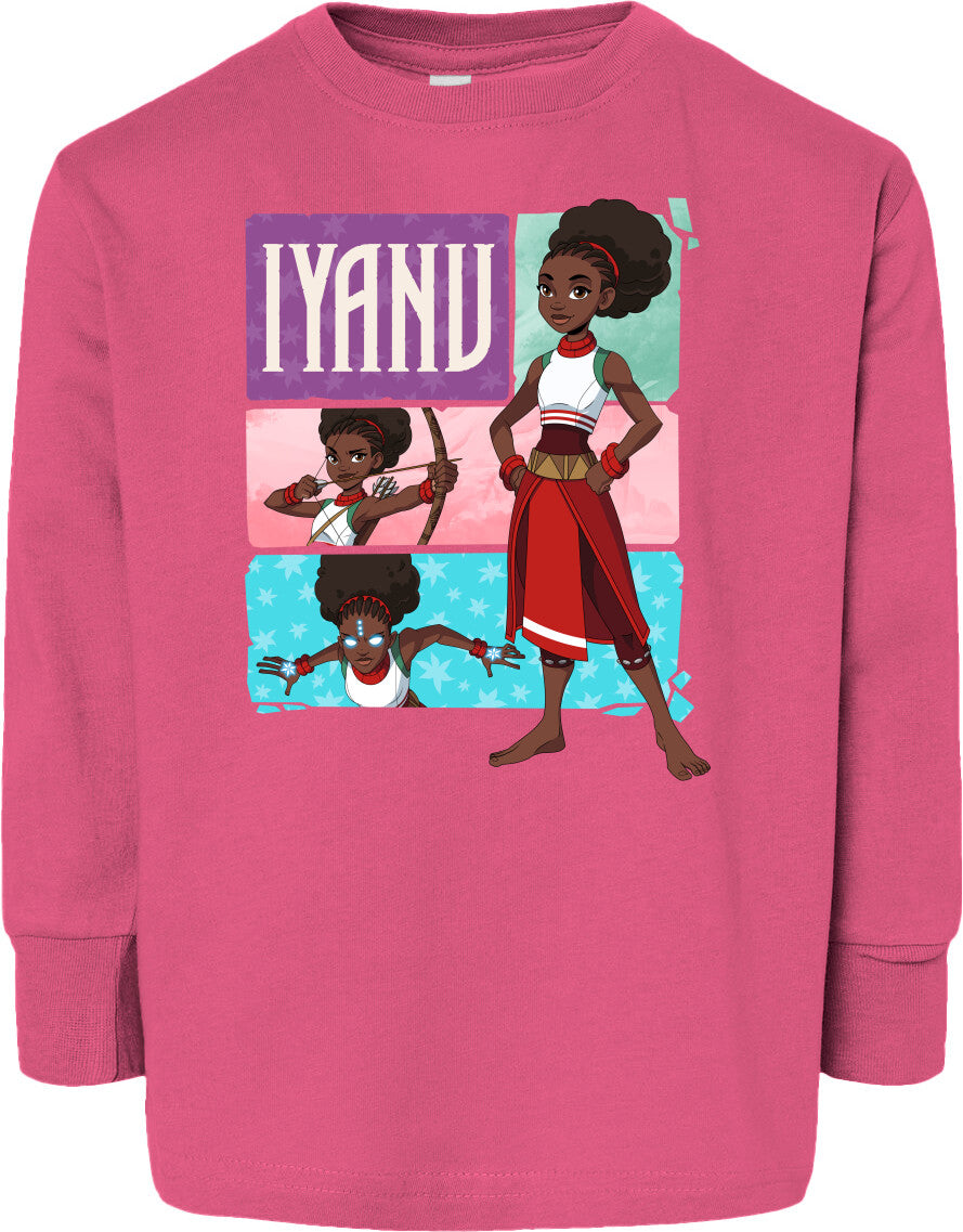 Iyanu (Tiles) Toddler Fine Jersey Long Sleeve Tee